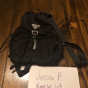 Black Prada nylon backpack